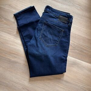 Mavi Women’s Deep Indigo Ankle Mid-Rise Skinny Jeans